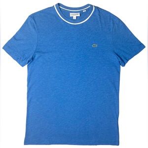 Lacoste Mens Textured Slub Regular Fit T-Shirt - TH3212-51-TUC